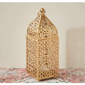 Lanternes en métal cuivre de luxe, nouvelle arrivée, avec panneaux en verre – Lanternes décoratives modernes pour la maison et les mariages - Product Image 1