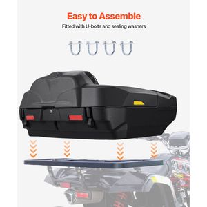 Baule posteriore impermeabile da 95L per ATV con sdraio e schienale bloccabili per un trasporto sicuro dei carichi - Product Image 5
