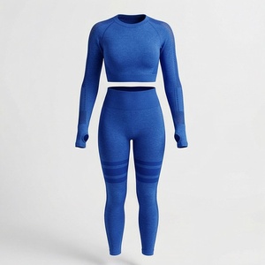 Ensemble de yoga pour femmes, vêtements de sport respirants pour la gym, tenue de fitness, vêtements de sport athlétiques, vêtements de course à pied - Product Image 1