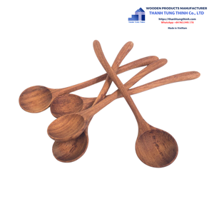 Cuillères en bois sculptées à la main en forme de poisson, ensemble d'ustensiles légers pour la cuisine, fabriqués au Vietnam - Product Image 4