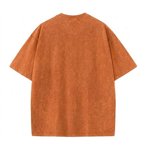 T-shirt imprimé délavé à l'acide, coupe oversize, qualité supérieure, écologique, confortable, pour homme, vente en gros - Product Image 4