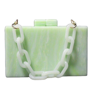 Pochette de luxe pour femme Aaliyan Impex, sac à main long en résine artisanale avec fermeture éclair et doublure en acrylique par MULTI CRAFT - Product Image 6