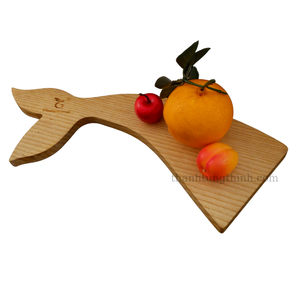 Plateau à fruits en bois, forme de feuille naturelle, bois d'acacia, finition mate durable, fabriqué au Vietnam - Product Image 2