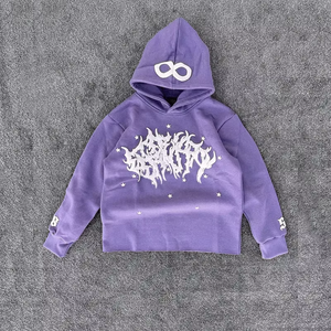 Conjunto de Sudadera Deportiva para Hombre, Estampada, Lavado Ácido, Ajustada, Moderna, de Manga Larga, Fibra de Poliéster, Ropa Casual para Primavera y Otoño - Product Image 5