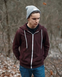 Custom Printed <b>Zip</b>-Up <b>Hoodie</b> Men's Oversized Streetwear Cotton Polyester French Terry Hooded Sweatshirt With Kangaroo <b>Pockets</b> - Product Image 3