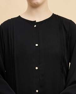 Best Selling Beautiful Dubai Women Abaya Traditional Islamic Muslim Clothing & <b>Accessories</b> <b>Floor</b> Length Long Sleeves Front Open - Product Image 3