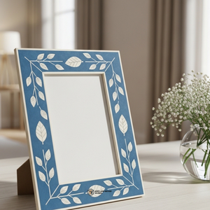 Cadre photo bleu design, élégant, fait main, décoration de table - Product Image 5