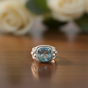Blue Quartz <b>Fine</b> <b>Ring</b> 5.0 Grams Weight - Product Image 3