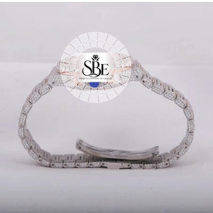 Reloj de Diseño de Acero Inoxidable con Cristal de Zafiro y Movimiento de Cuarzo, con Diamantes Moissanite, Ideal para Vacaciones de Verano en la Playa, Venta al Por Mayor - Product Image 3