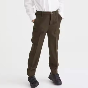 Chemises et pantalons de qualité supérieure, très tendance, pour l'école, uniformes scolaires pour garçons, couleur unie - Product Image 3
