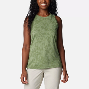 Women's Custom Front Eco-Friendly Quick Dry Summer Sporty Crew Neck <b>Knitted</b> <b>Tank</b> <b>Tops</b> Breathable Lightweight 100% Polyester - Product Image 1