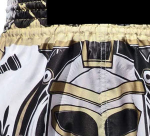 Pantalones Cortos de Kick Boxing Sublimados en Poliéster y Spandex para Hombre y Mujer, Shorts de Muay Thai Personalizados para Venta al Por Mayor OEM - Product Image 6