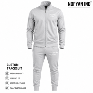 NOFYAN IND NI-1304 OEM ชุดวอร์มฤดูหนาวแบบกำหนดเอง ผลิตจากผ้าฝ้าย 100% เป็นมิตรกับสิ่งแวดล้อม กันลม ระบายอากาศได้ดี น้ำหนักเบา ผลิตโดยโรงงานผู้ผลิต - Product Image 1