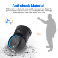 Lecteur de codes-barres 2D CMOS omnidirectionnel USB en stock pour système de point de vente, supermarché, hôpital