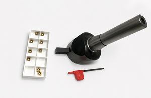 Outil de fraisage R8 droit avec 10 inserts en acier, modèle 295 pour machine-outil Bridgeport - Product Image 2