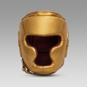 Casco de Boxeo Integral, Cuero PU Premium, Protección de Barbilla Ajustable, Ligero y Cómodo, para Entrenamiento de Artes Marciales - Product Image 1