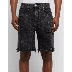 Pantalones Cortos de Mezclilla para Hombre, Diseño Sólido, Transpirables, de Buena Calidad, Jeans Cortos de Algodón, Corte Recto, Precio Bajo - Product Image 1