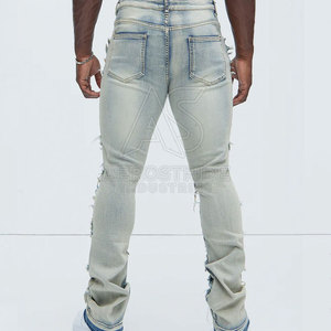 Pantalones Casuales para Hombre, Corte Relajado, Estilo Apilado, Personalizados, Ligeros, de Lona, con Tela Elástica Premium, Elegantes para Uso Diario, 100% - Product Image 2