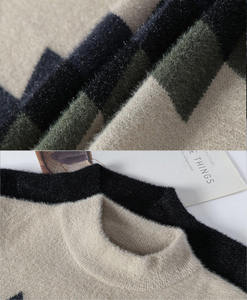 Mens Fisherman Knit Sweater Crew Neck Full Sleeve Thick Winter Sweater Warm Breathable Soft Anti Pilling Sweater Custom Logo OEM - Product Image 6