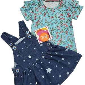 Collants d'hiver pour filles Spandex/Polyester Top à bretelles à pois à manches bouffantes respirant Tenue pour bébé fille Botex - Product Image 5