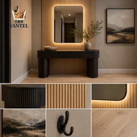 Ensemble de meubles d'entrée sur mesure Vantel OEM avec armoire à chaussures et banc pour projets de villas et d'appartements