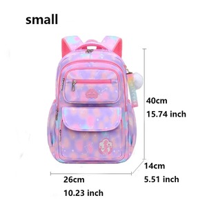 Mochila Escolar de Poliéster Impermeable con Dibujos Animados para Niñas, Ligera y Duradera para Primaria - Product Image 1
