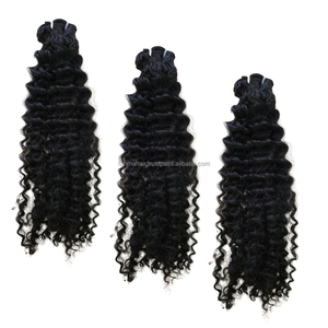 มาใหม่คุณภาพสูงแบบชาวอินโดนีเซียธรรมชาติชาวพม่าบริสุทธิ์เรมี่ส่วนขยายของมนุษย์ผมหยิกคู่ - Product Image 1