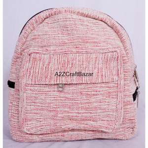 กระเป๋าเป้สะพายหลังทำมือ ยูนิเซ็กซ์ วินเทจ น้ำหนักเบา 20 ลิตร ผ้าฝ้าย สำหรับตั้งแคมป์ ว่ายน้ำ ปิดด้วยซิป สายสะพายโค้งมน นุ่มสบาย - Product Image 1