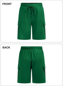 Men's Casual <strong>Lime</strong> <strong>Green</strong> Drawstring Cargo Plaid Woven Breathable Quick Dry Needle Detection Bermuda <strong>Shorts</strong> Pockets Mid Waist 100% - Product Image 4