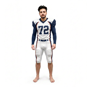 Custom American <b>Football</b> Uniform Jersey Pants Set Wholesale Team Sportswear Game Training Apparel Bulk Teamwear - Product Image 1