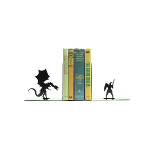 Sujetalibros de Metal de Diseño Personalizado, Soportes para Libros con Apariencia Única, Organizador de Libros Resistente para Decoración del Hogar - Product Image 1