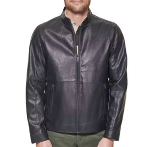 Chaqueta de cuero para hombre de talla regular para la temporada de invierno, diseño de fábrica, estilo moderno, chaqueta de cuero para hombre. - Product Image 3