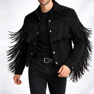 Men's Premium Quality <b>Suede</b> Leather <b>Jacket</b> <b>jacket</b> for men High Street Style Fashionable Stand Collar for Winter - Product Image 1