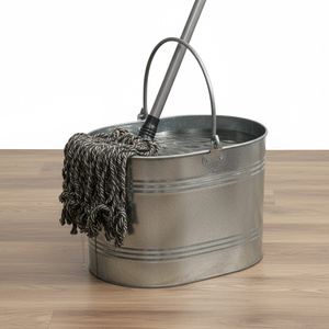 HEADWAY Handmade Cleaning <b>Bucket</b> Household Galvanized <b>Mop</b> <b>Bucket</b> Elegant Designer Classic Stylish <b>Mop</b> <b>Bucket</b> - Product Image 6