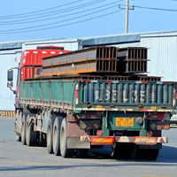Poutres en H conformes à la norme BS, en acier au carbone Q235B/Q345 laminé à chaud, pour bâtiments à structure métallique, avec services de soudage et de découpe