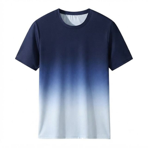 เสื้อยืดผู้ชายพิมพ์ลายดิจิทัล แขนสั้น สีพื้น คอกลม ผ้าถัก คอตตอน ระบายอากาศได้ดี สวมใส่สบายๆ สำหรับฤดูร้อน - Product Image 2