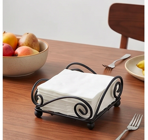 Porta Servilletas de Hierro Negro Hecho a Mano con Diseño Elegante, Perfecto para Utensilios de Cocina de Primera Calidad y Decoración de Mesa con Estilo - Product Image 5