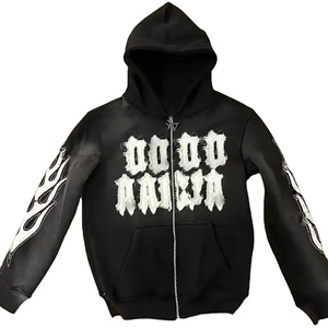 BASICS 500GSM Sudadera con capucha Bordado desgastado Peso pesado Sun faded Applique Patch Sudadera con capucha Conjunto para hombres 2025 - Product Image 1