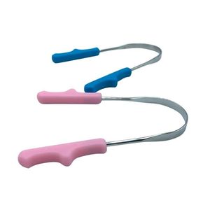Juego de 3 raspadores de lengua de silicona multicolor con mango en forma de U, de acero inoxidable, para eliminar bacterias bucales y el mal aliento en adultos. - Product Image 2