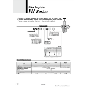Regulador de filtro neumático SMC Pneumatics, piezas neumáticas - Product Image 2