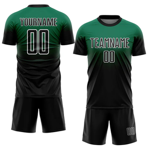 เสื้อฟุตบอลสั่งทำขายส่ง ชุดทีมแบบกำหนดเอง สีไล่ระดับ โพลีเอสเตอร์ 100% 240GSM ชุดฟุตบอลขายส่งจำนวนมาก - Product Image 3