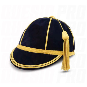 Gorra de Graduación de Terciopelo Personalizada con Logotipo y Borla Dorada, Gorra Tradicional de 5 Paneles para Graduación Universitaria y Deportiva - Product Image 4