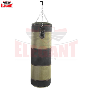 Saco de boxeo de cuero PU mate, largo, vacío, de alta resistencia, con cadena de suspensión reforzada y anclaje de estabilidad inferior, precio mayorista - Product Image 4