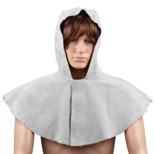 Capucha de Soldadura de Cuero Vacuno de Primera Calidad, Resistente, Ignífuga, Ropa de Seguridad Protectora para Uso Industrial - Product Image 6