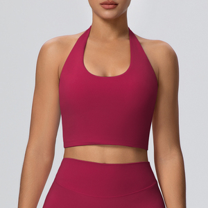 Débardeur de sport pour femme léger, respirant, à compression et maintien élevé, col ras du cou, anti-humidité, séchage rapide, en Spandex/Nylon, pour le yoga et la course à pied - Product Image 4