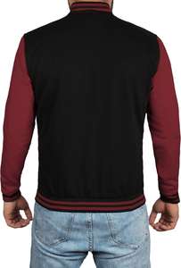 Blousons universitaires professionnels pour hommes avec logo imprimé, vêtements d'hiver tendance avec col montant, prix compétitif - Product Image 3