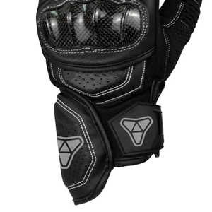 Gants de moto en cuir pour sports motorisés, course, compatibles écran tactile, pour hommes et femmes, noirs, prix de gros - Product Image 6