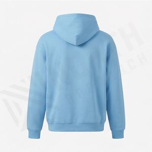 Sweat-shirt à capuche oversize décontracté en molleton 100 % coton anti-boulochage de haute qualité, avec logo personnalisé, style streetwear, épaules tombantes - Product Image 2