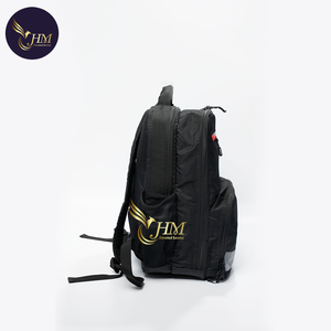 Vietnam <b>Black</b> Polyester <b>Backpack</b> Waterproof Durable Secure Zipper Lightweight for School Business Travel Daily Use - Product Image 2