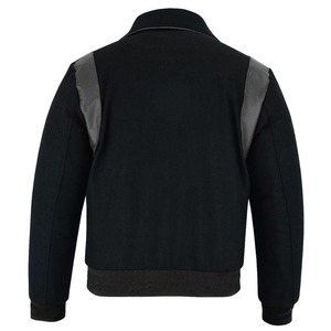 2025 OEM Premium Crocheted Canvas Shell Wool Hooded <b>Waterproof</b> Windproof Reversible Varsity <b>Jacket</b> Unisex Customizable Colors - Product Image 5